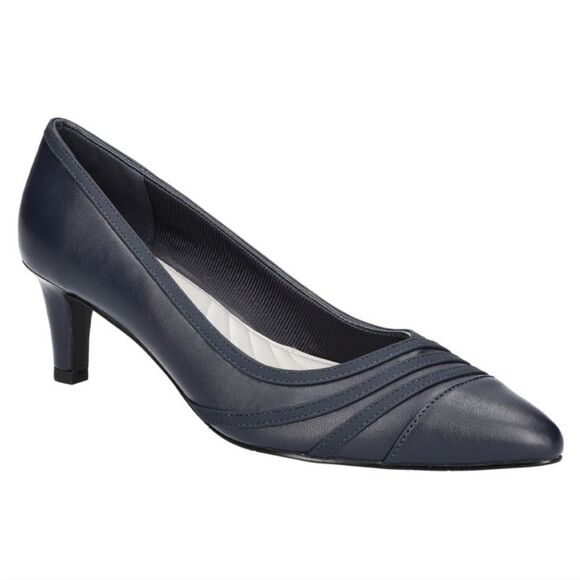 BRAND NEW EASY STREET ALIVE 5 NOBEL POINTED TOE LOW HEEL PUMPS - Picture 1 of 16